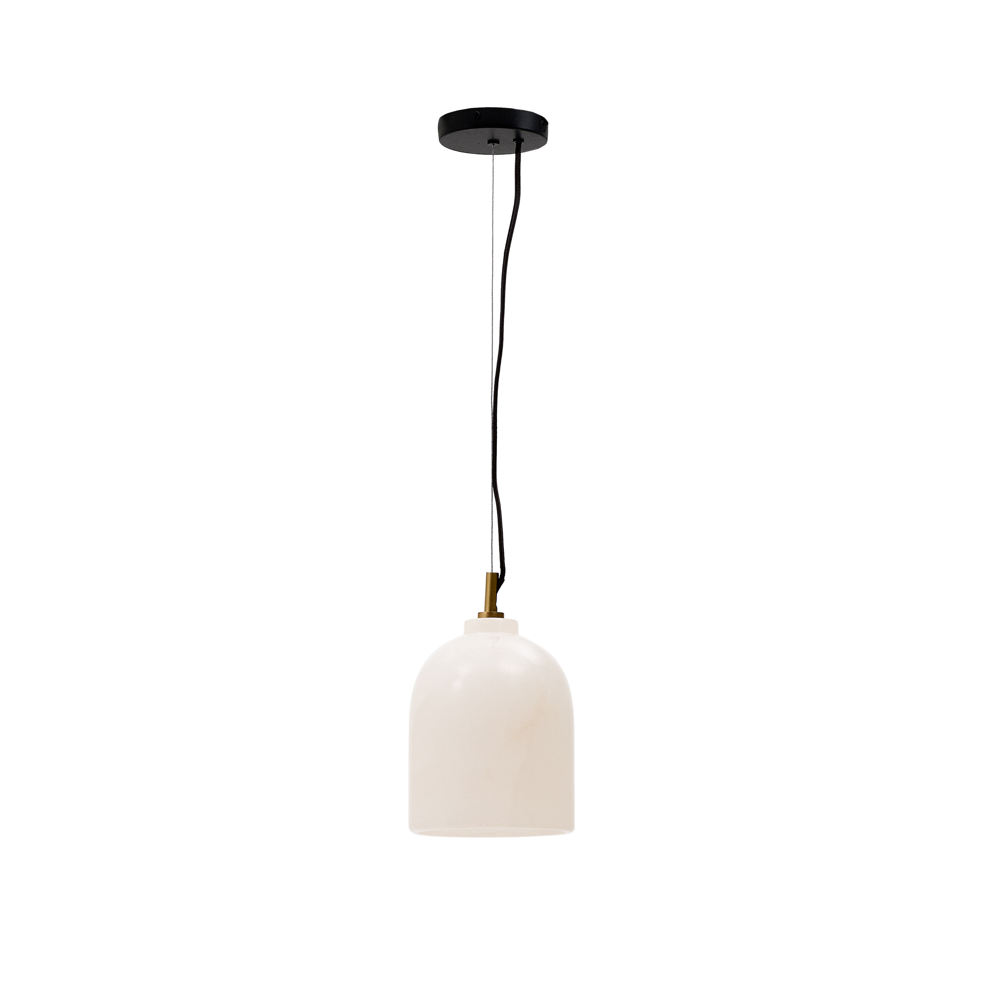 KAVE HOME Shenli loftlampe, rund – alabast (É15)