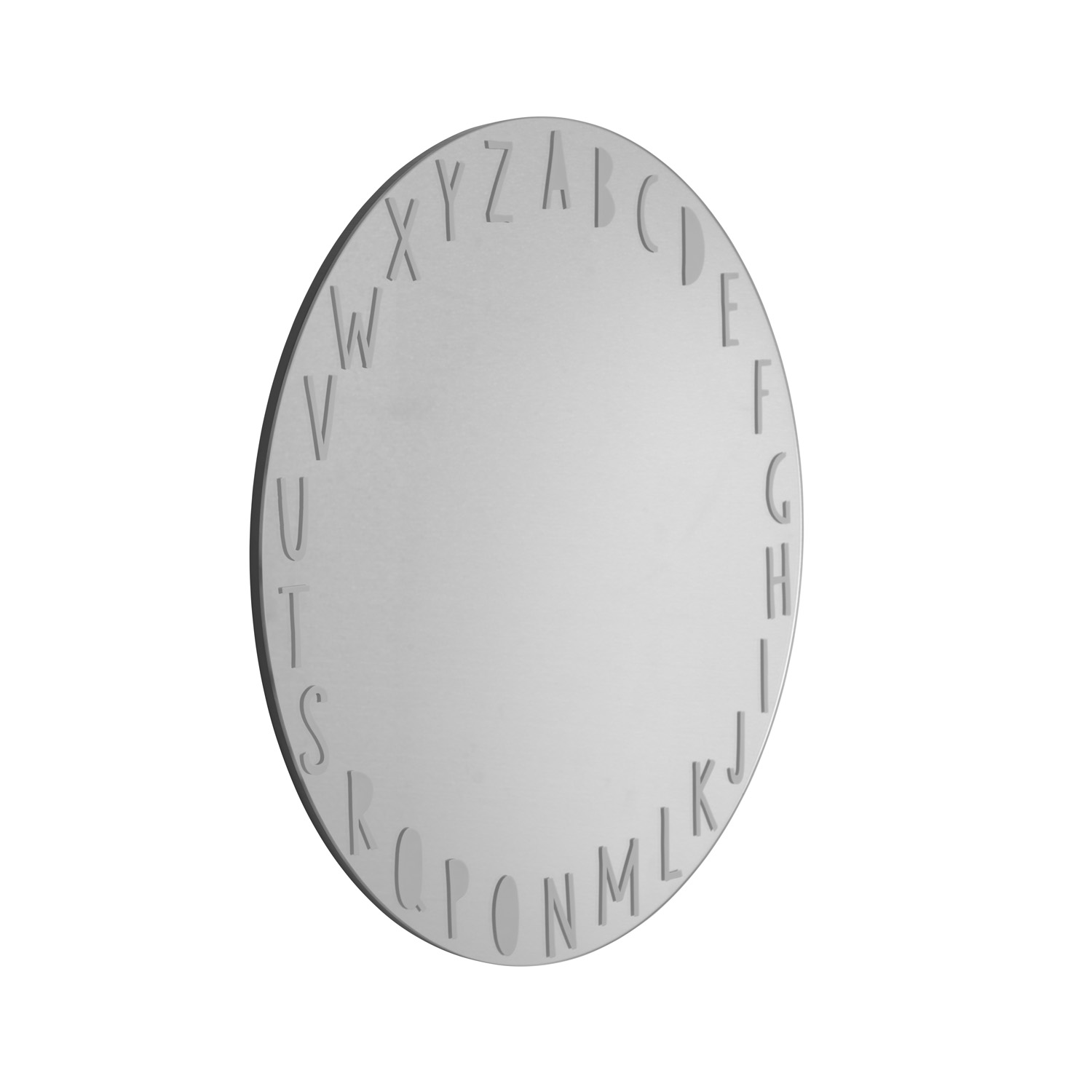 LAFORMA Keilar vægspejl - grå spejlglas og MDF (Ø50)