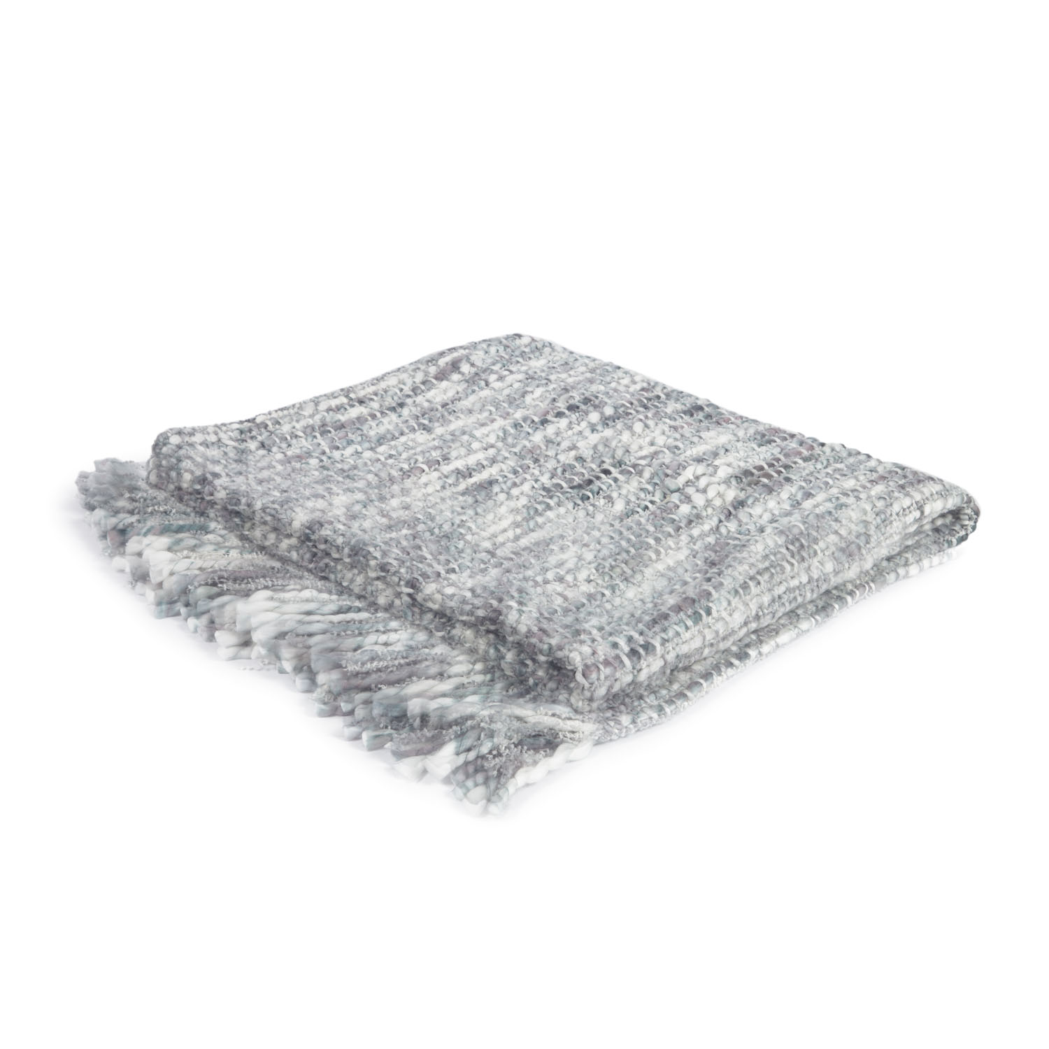 LAFORMA Persis plaid - grå/hvid polyester/akrylfibre (125x150)
