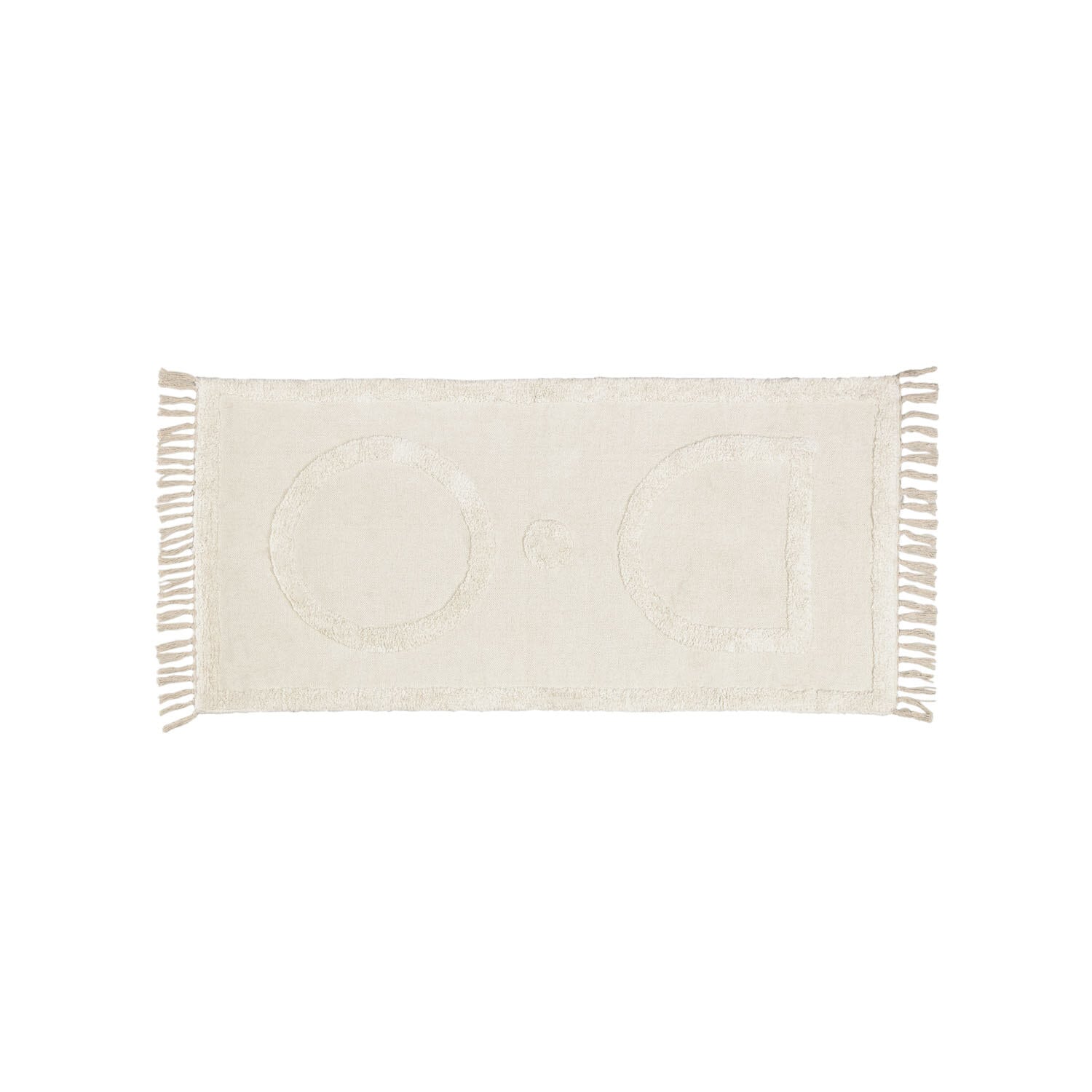 LAFORMA Bernabela gulvtæppe - beige bomuld (70x140)