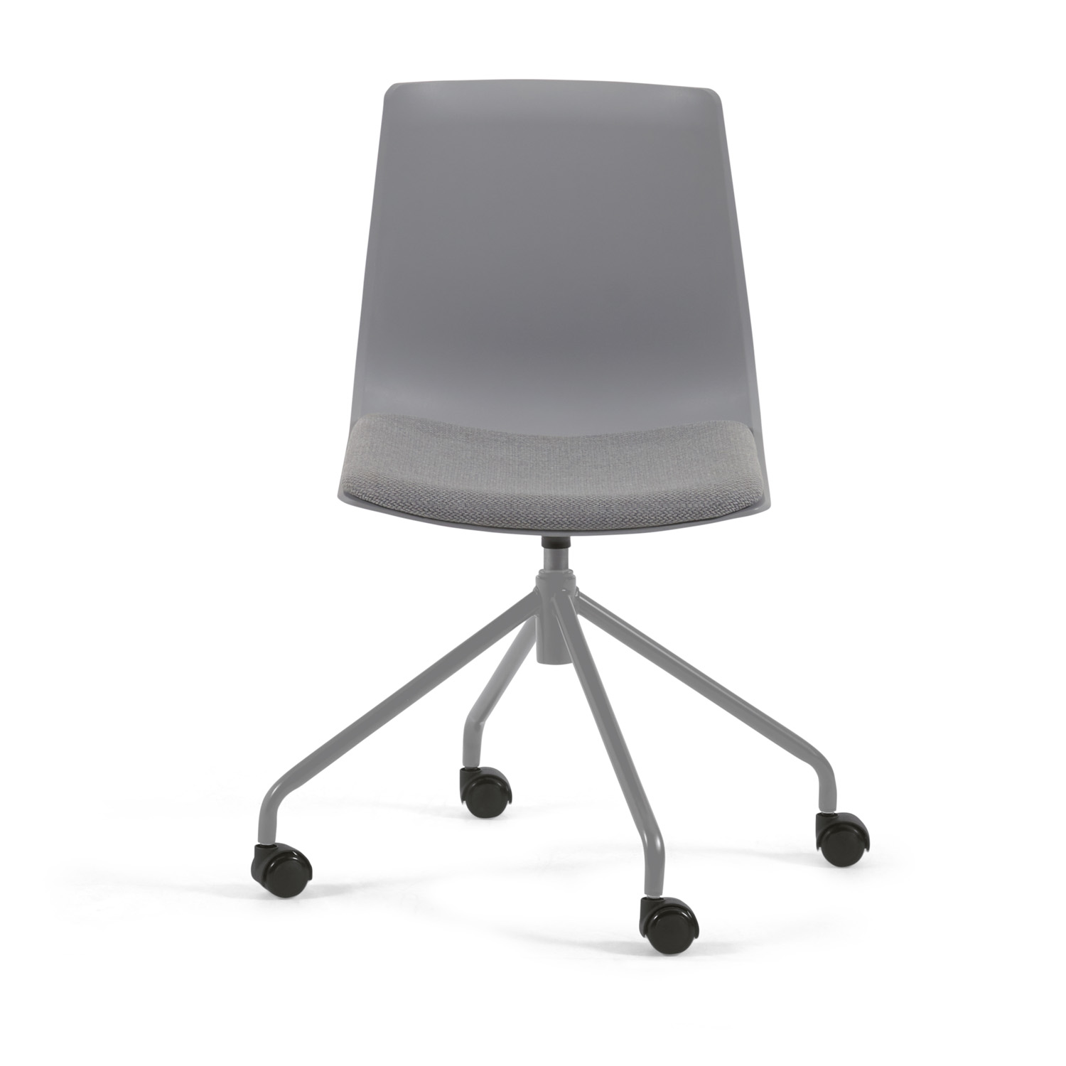 Billede af LAFORMA Ralfi skrivebordsstol - grå plast og grå stål