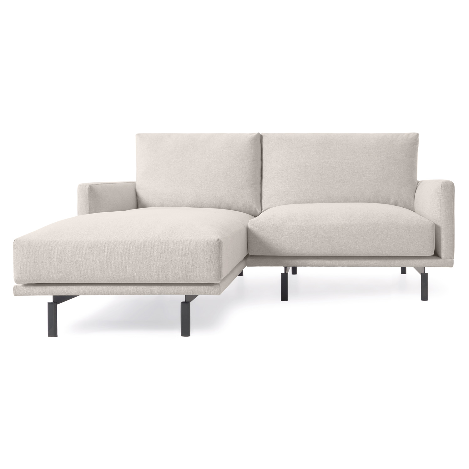 LAFORMA Galene sofa, m. venstre chaiselong - beige genbrugsfibre og jern