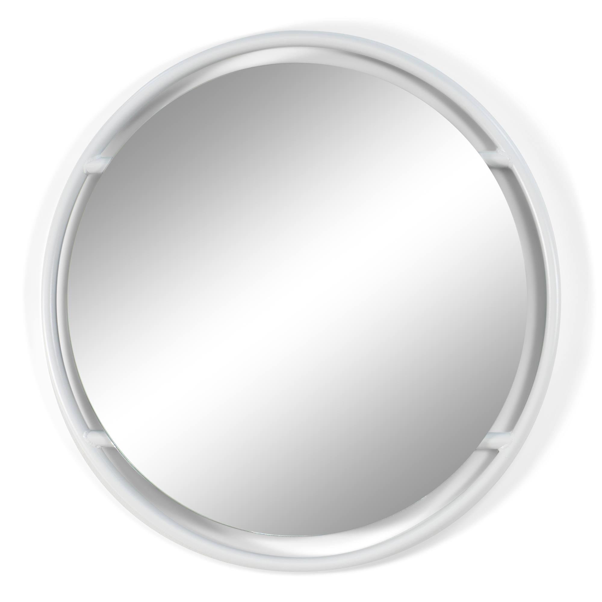TORNA DESIGN Sfera S vægspejl, rund - spejlglas og hvid stål (Ø59)