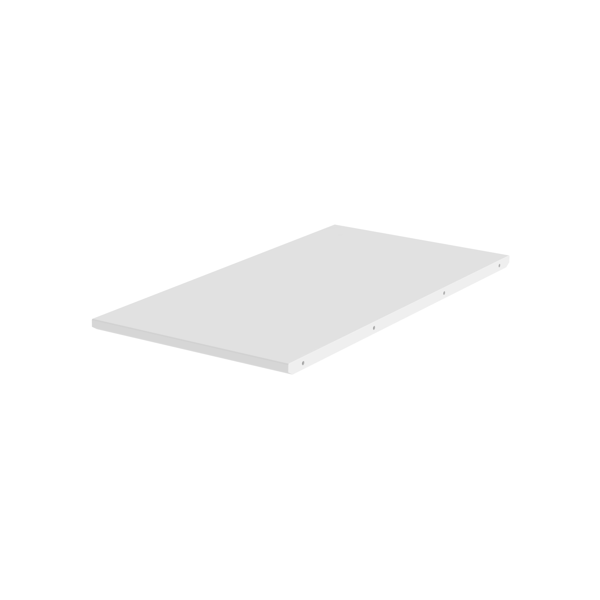 TENZO Dot tillægsplade - hvid mdf (45x90)