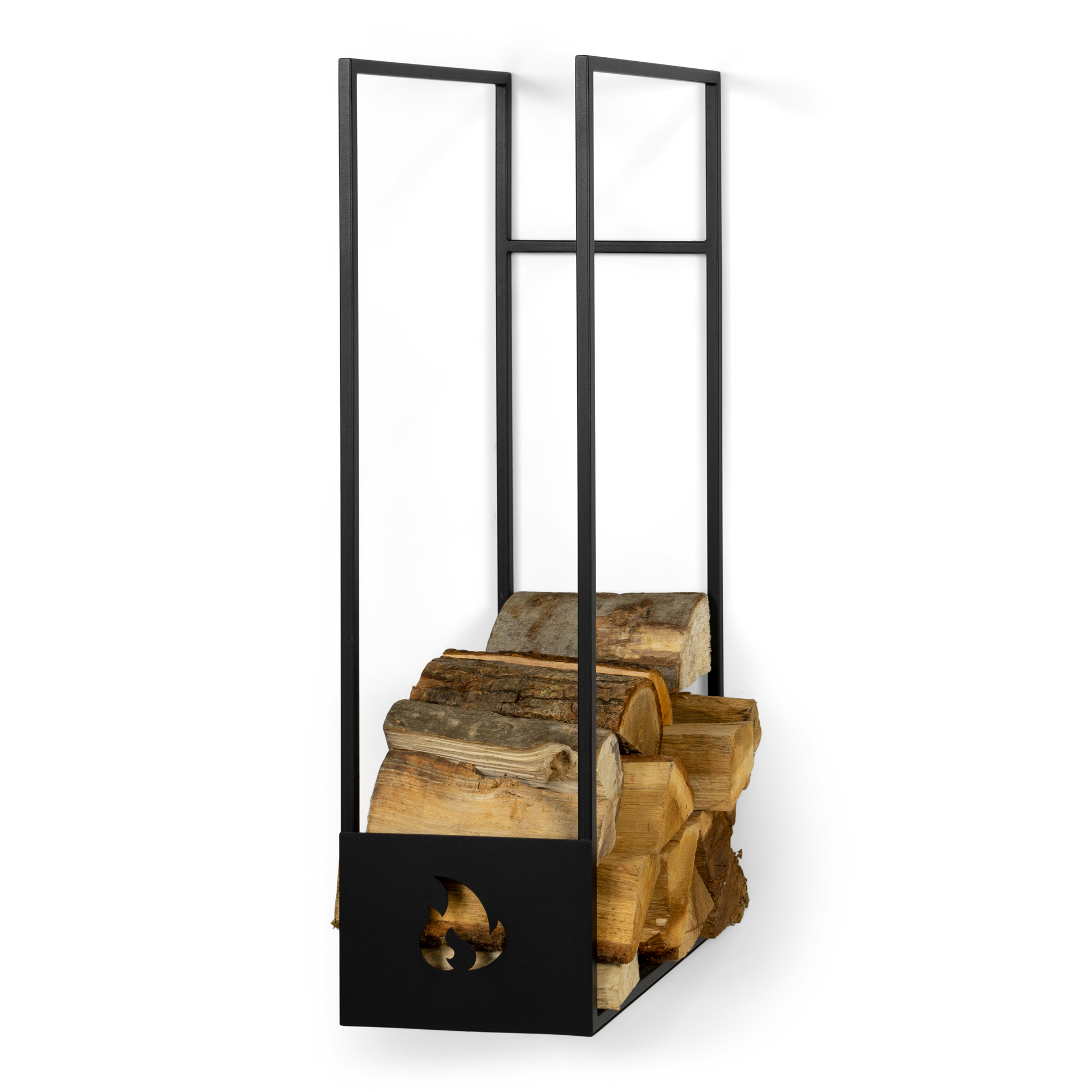 SPINDER DESIGN Lumber Locker M, opbevaring til brænde - sort stål