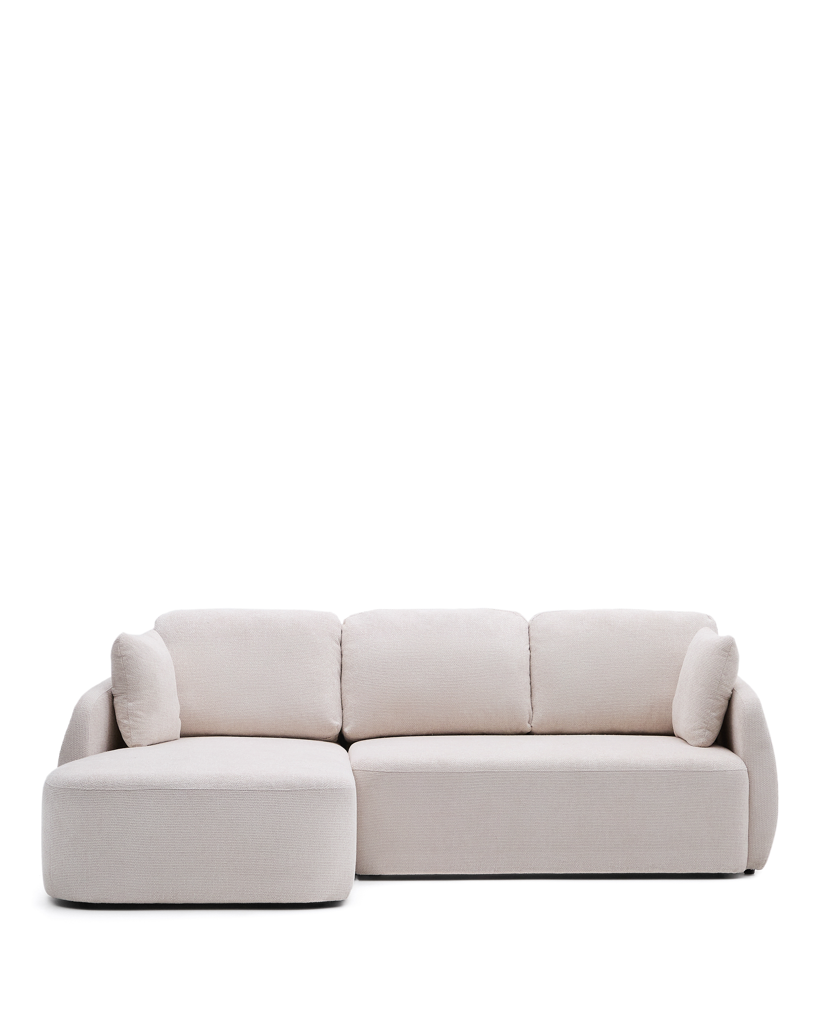 Laforma Laira Pers Sovesofa Venstre Chaiselong Ecru Chenille Stof 246cm