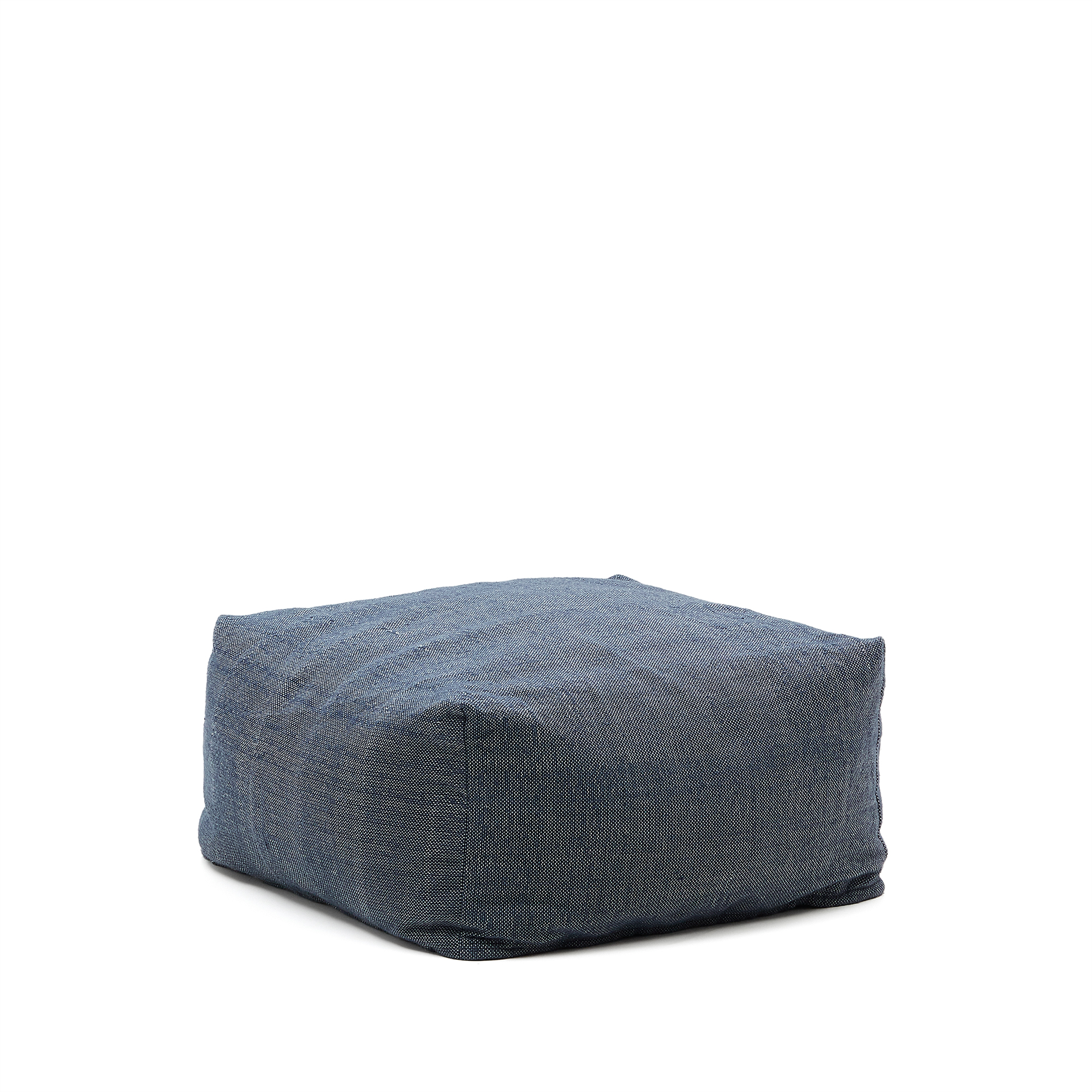 KAVE HOME Vedell blå puff 100% PET 60 x 60 x 40 cm