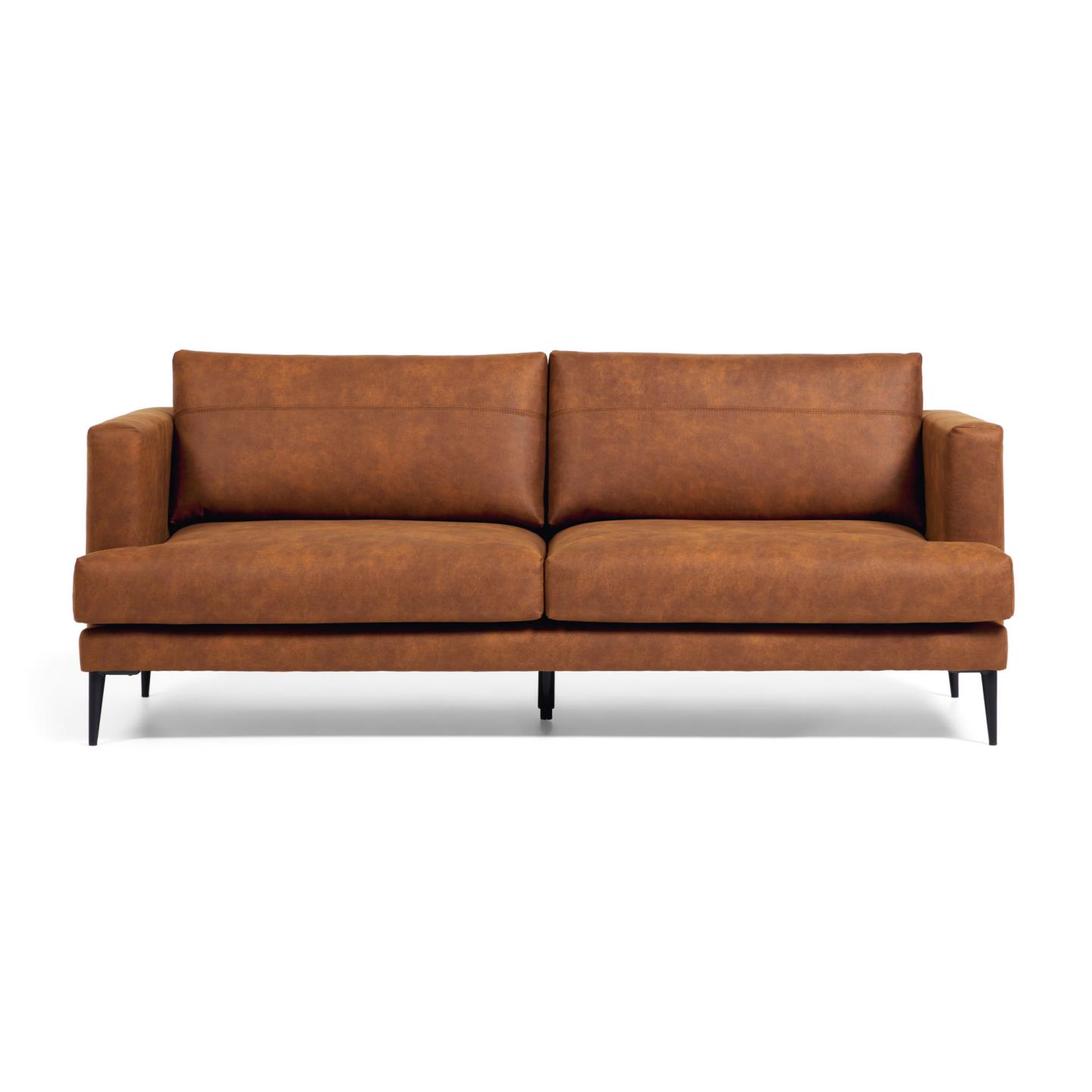 LAFORMA Tanya 2-sits soffa - ljusbrunt tyg