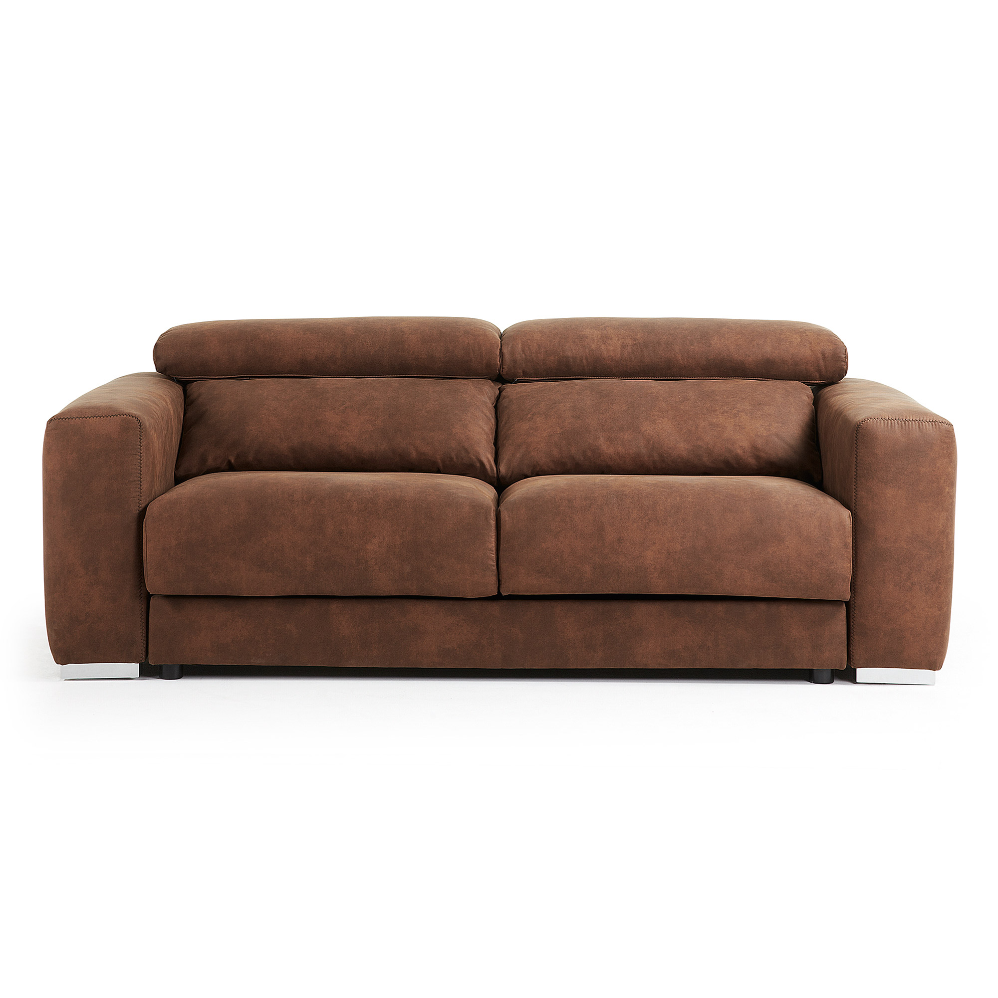 LAFORMA Singapore sofa - rustbrunt stof, justerbar, 3 pers. thumbnail