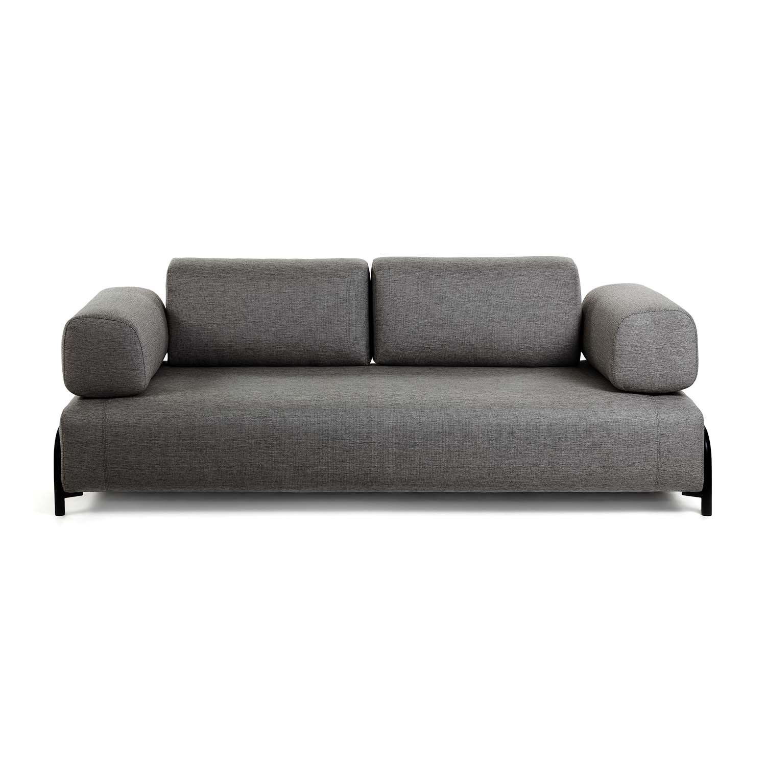LAFORMA Compo 3 pers. sofa - grå polyester og stål