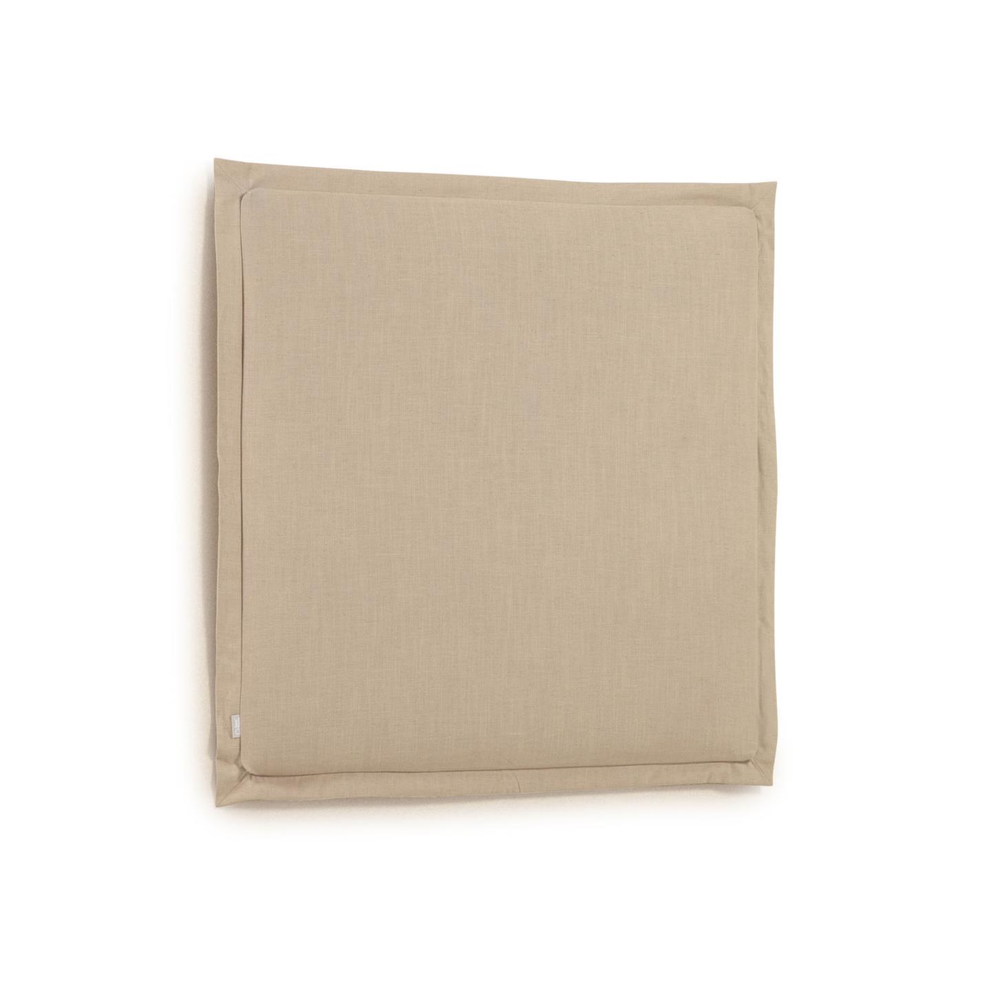 LAFORMA Tanit sengegavl, m. aftageligt betræk - beige linned (til 90 cm senge)