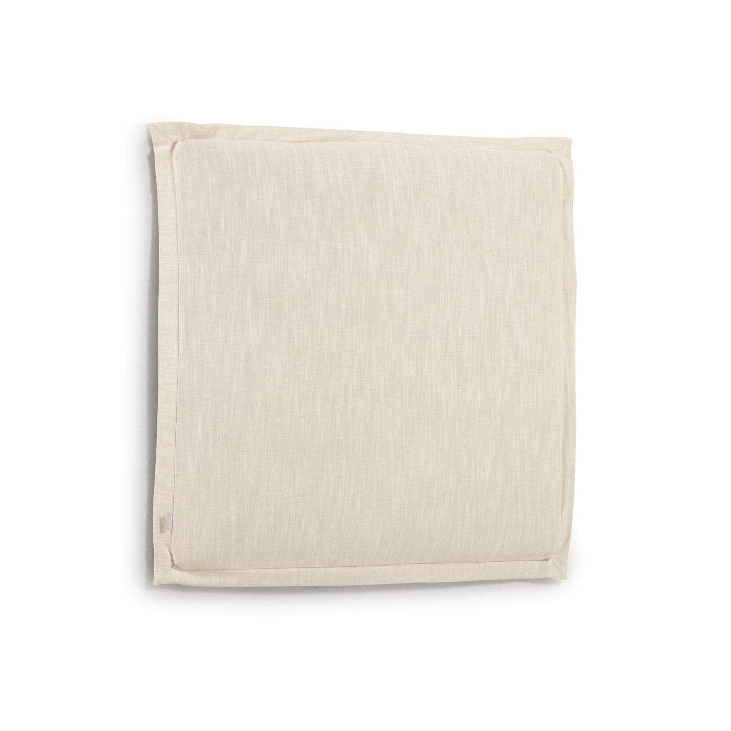 LAFORMA Tanit sengegavl, m. aftageligt betræk - hvid linned (til 90 cm senge)