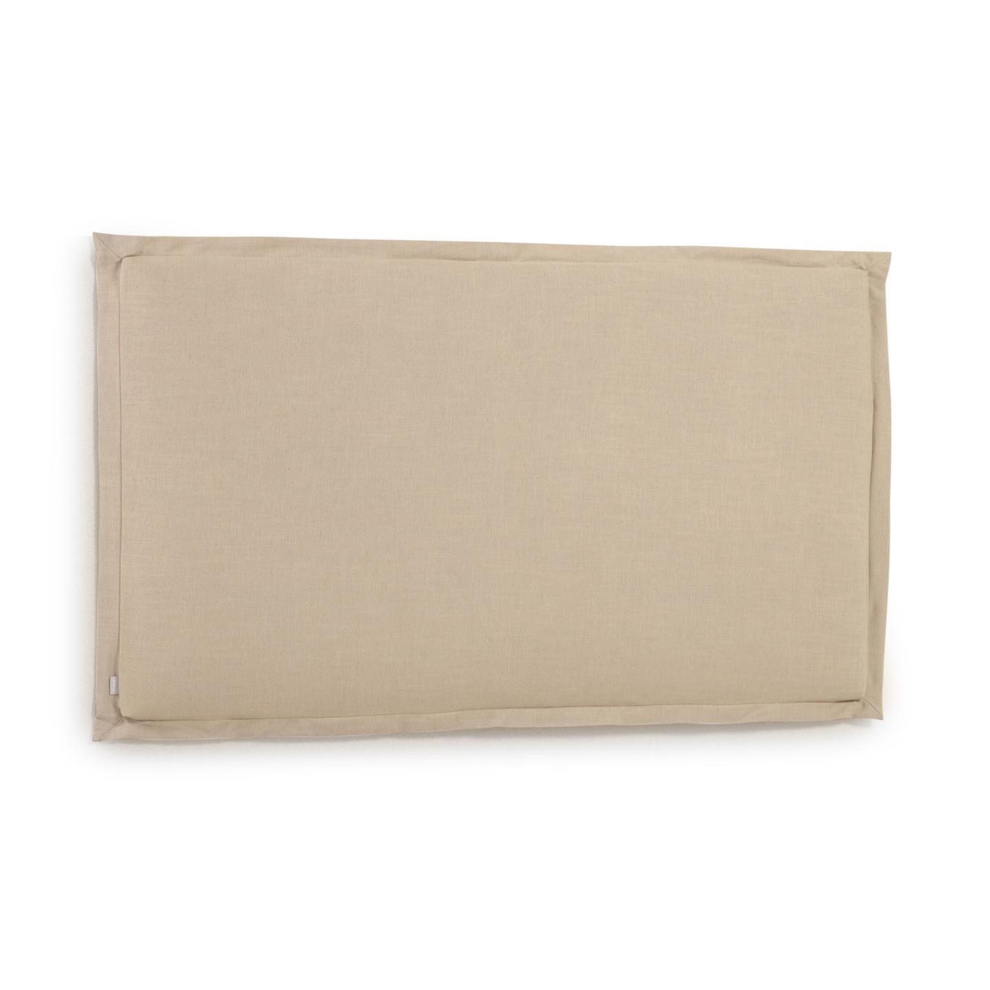 8: LAFORMA Tanit sengegavl, m. aftageligt betræk - beige linned (til 200 cm senge)