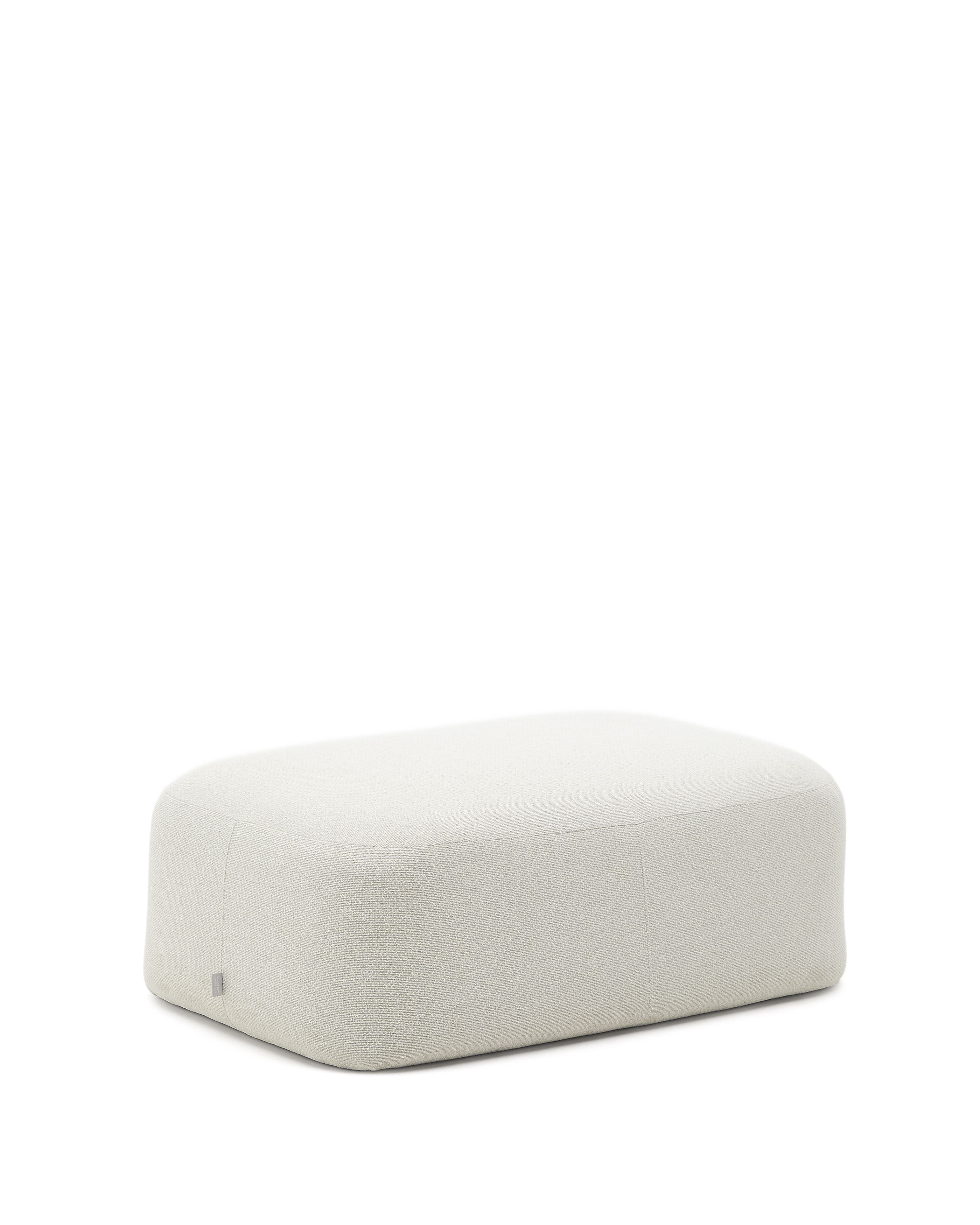KAVE HOME Martina fodskammel i ecru chenille 123 x 85 cm