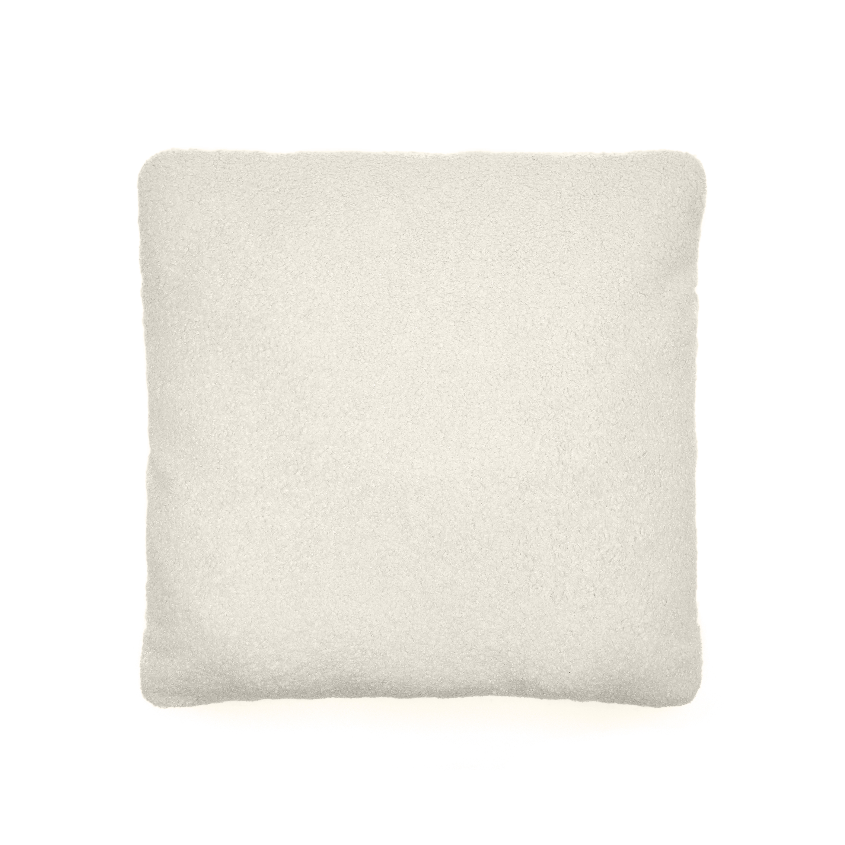 KAVE HOME Martina pyntepude, kvadratisk - ecru bouclé stof (52x52)