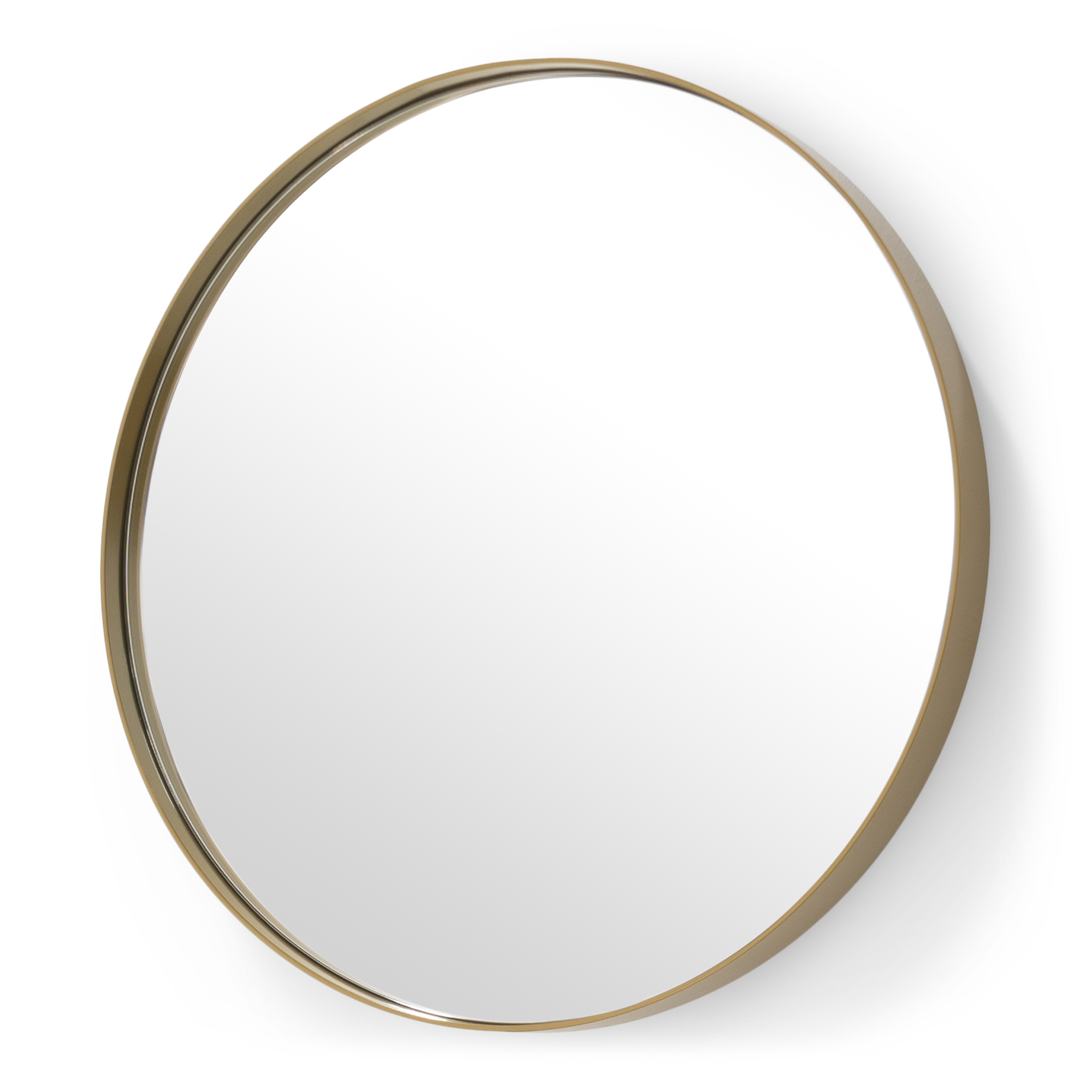 SPINDER DESIGN Donna vægspejl, rund - spejlglas og guld stål (Ø120)