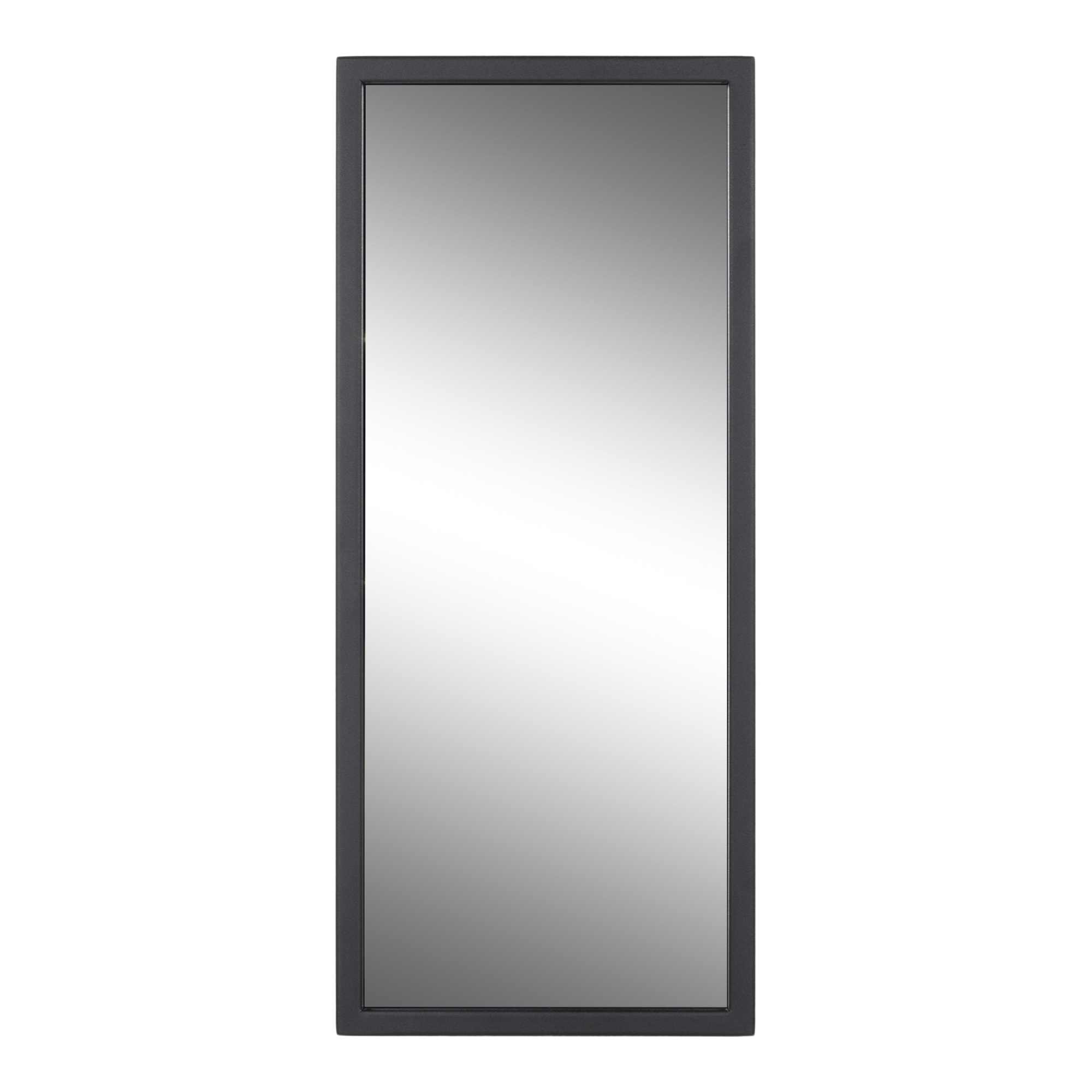 SPINDER DESIGN School vægspejl, M - spejlglas og sort stål (70x30)