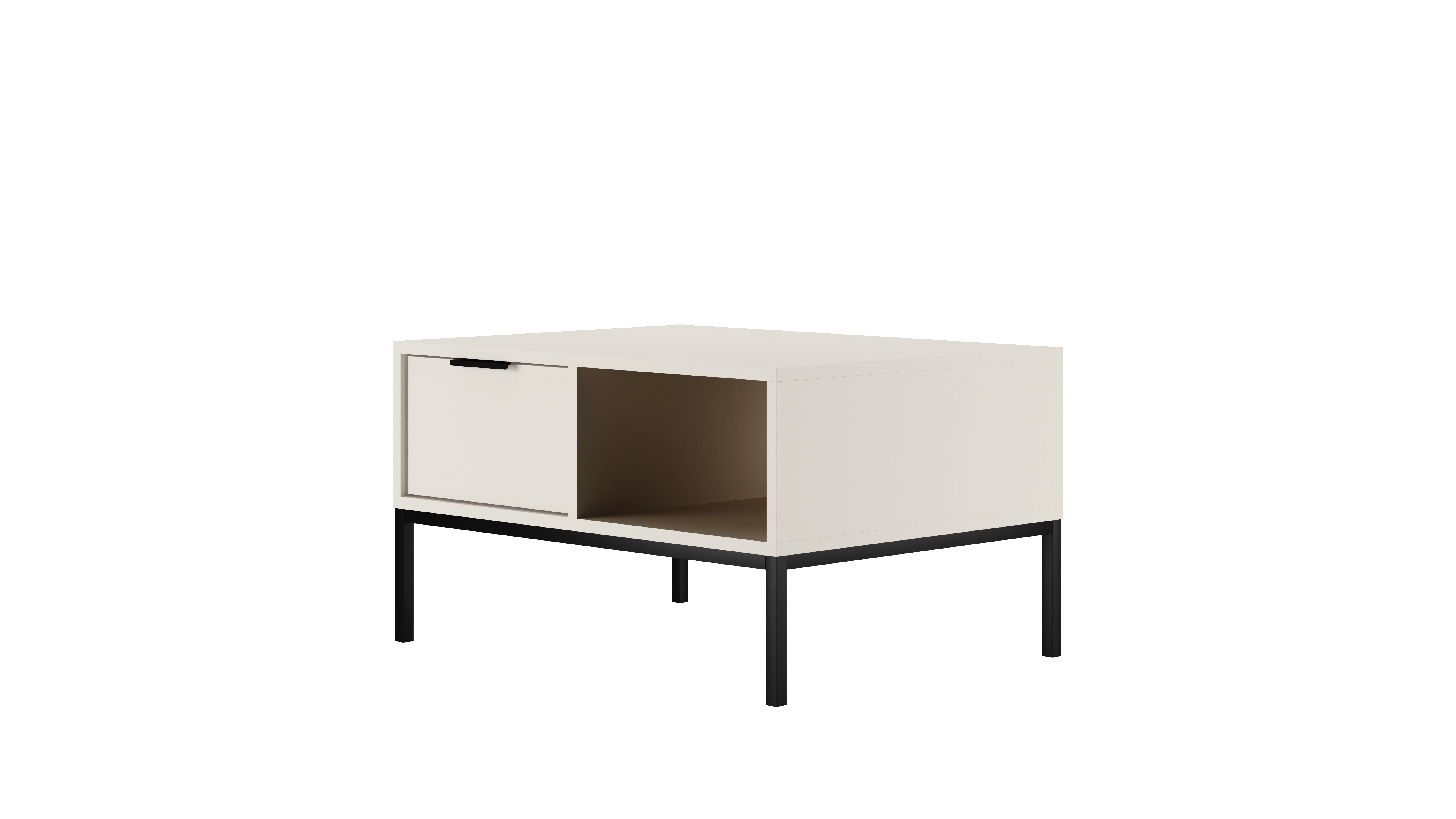 KOCOT Austin sofabord 80 hvid & sort
