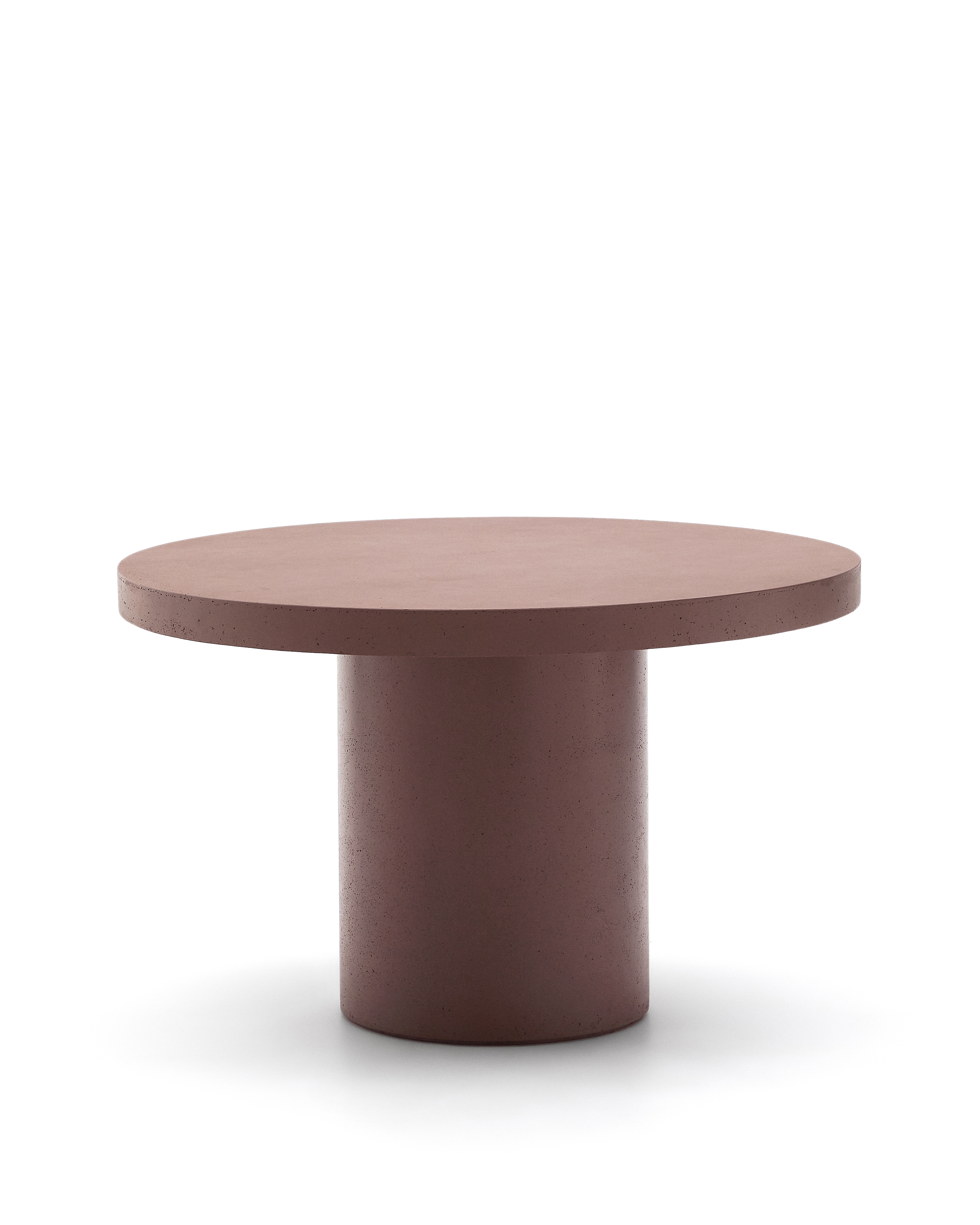 KAVE HOME Aiguablava havebord, rund – terracotta cement (É120)