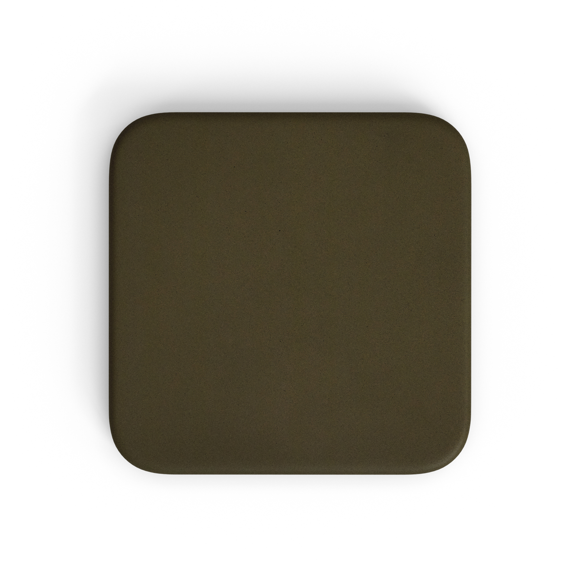 KAVE HOME Dina udendørsbord med grøn cementplade 70x70cm og hvid stålbund 48x48x72cm