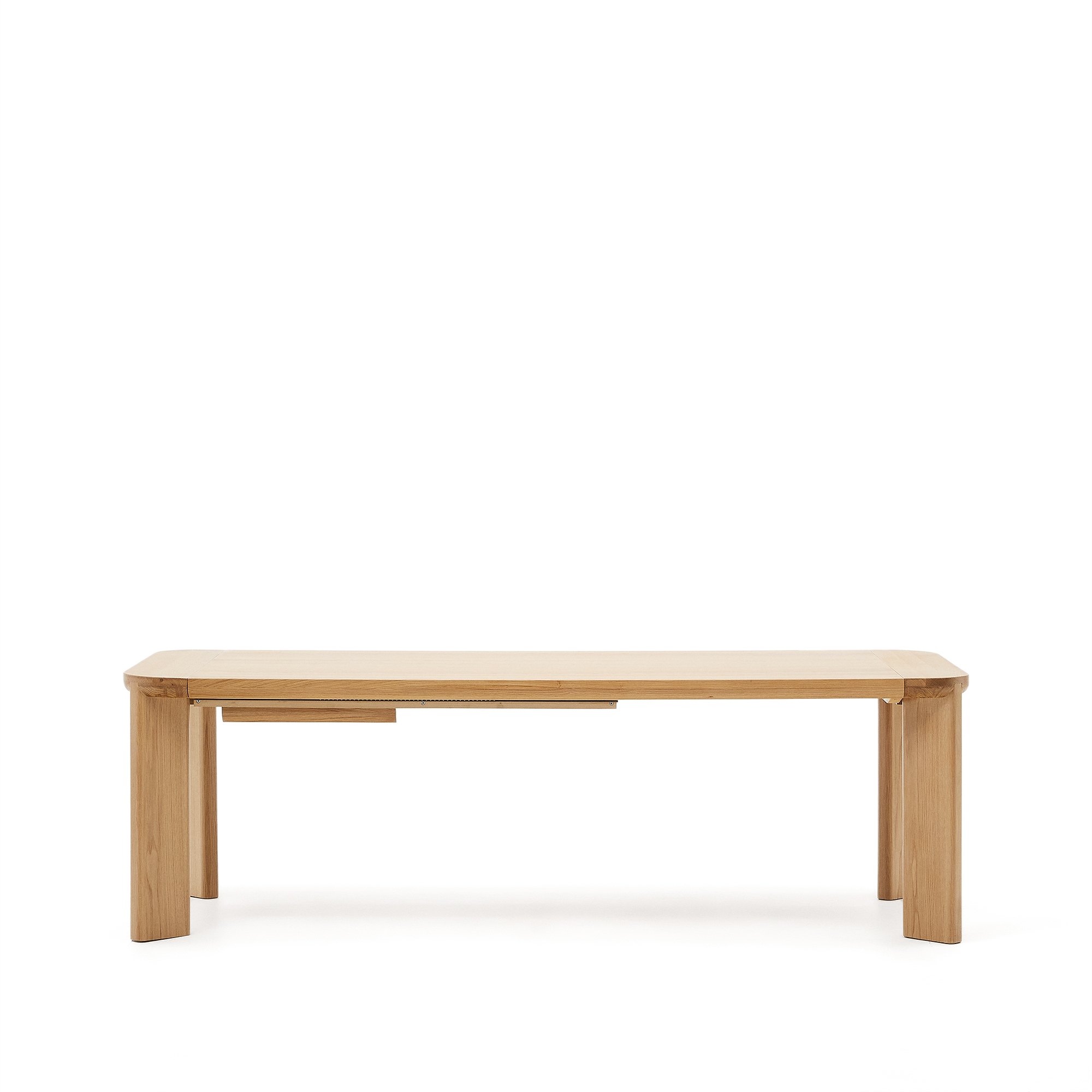 KAVE HOME Jondal udtræksbord lavet af massivt træ og egefiner, 240 (320) cm x 100 cm FSC 100%