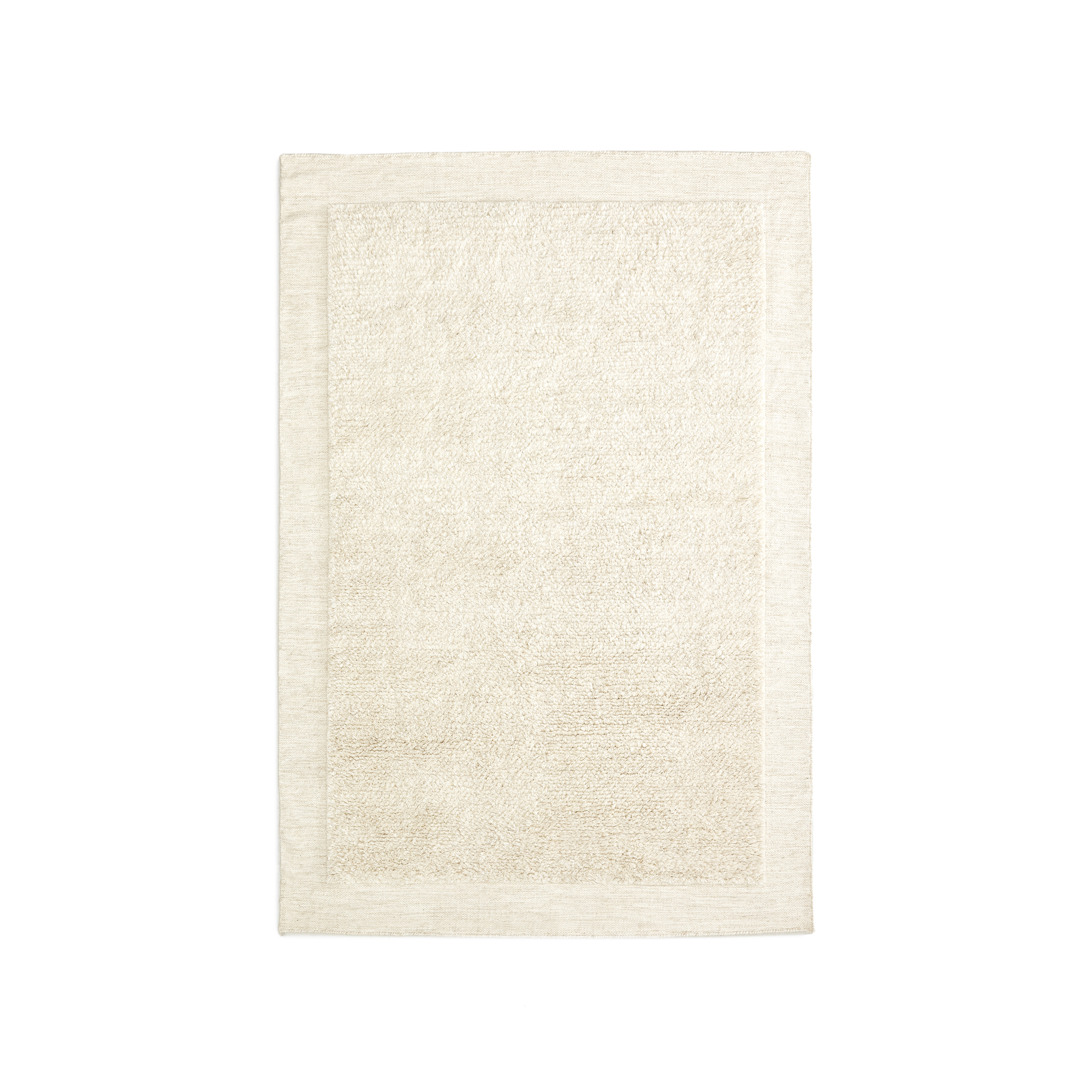 KAVE HOME Marely hvidt uldtæppe 160 x 230cm
