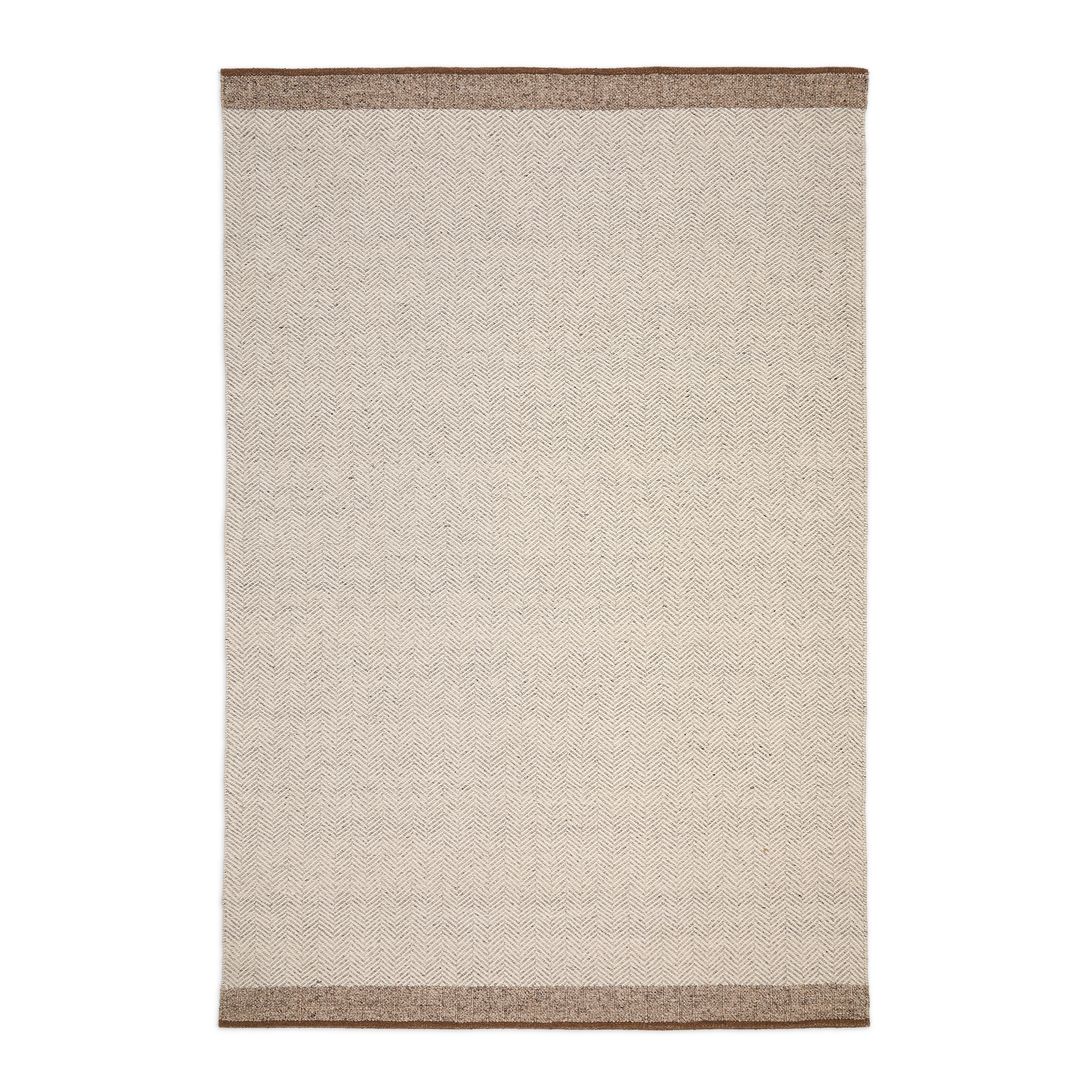 KAVE HOME Nifelia beige uld jacquard tæppe, 200 x 300 cm