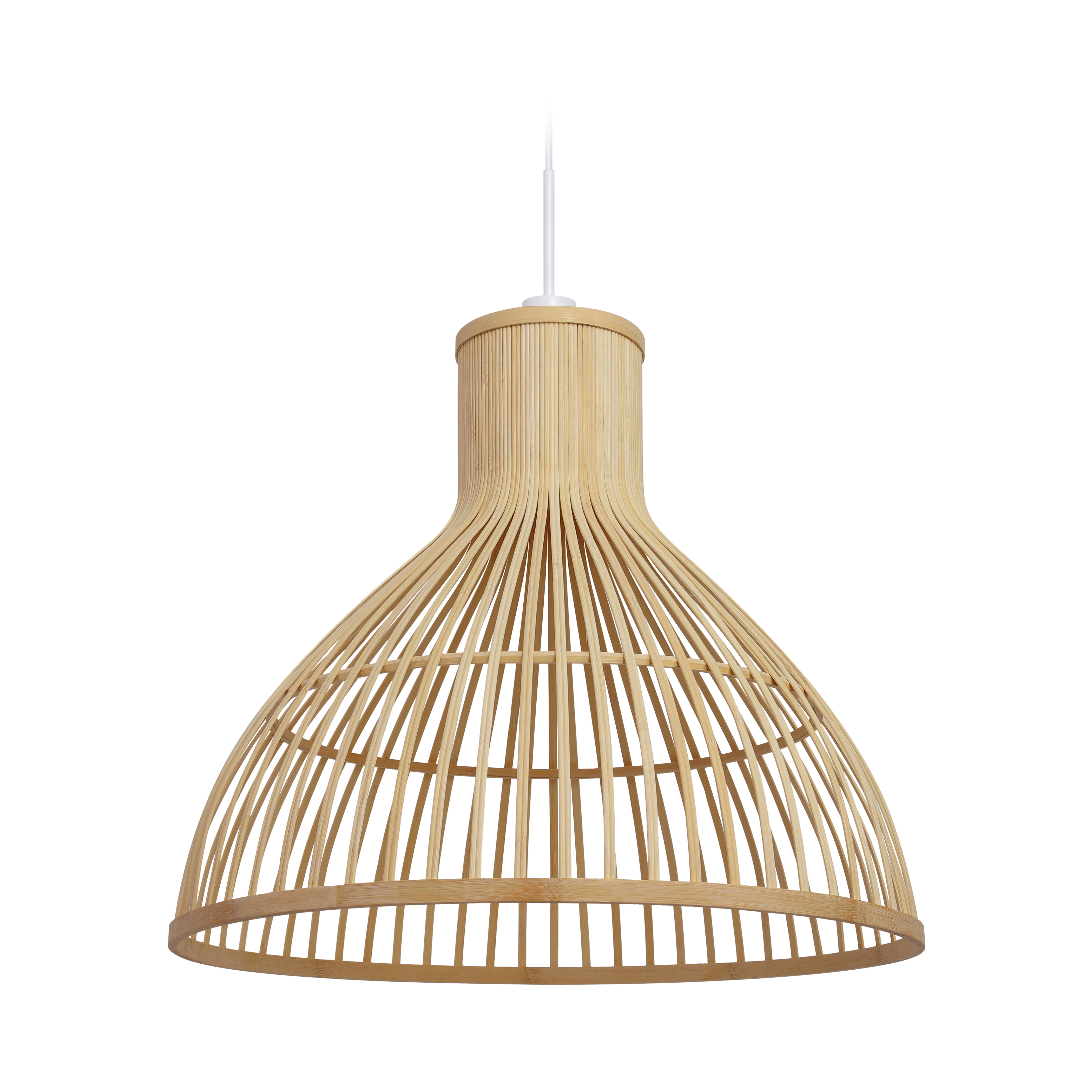 LAFORMA Nathaya loftlampeskærm, rund - natur bambus (Ø60)