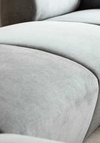 KARE DESIGN Lucca Middle Elements Grey modul, 76cm - gr stof og PVC