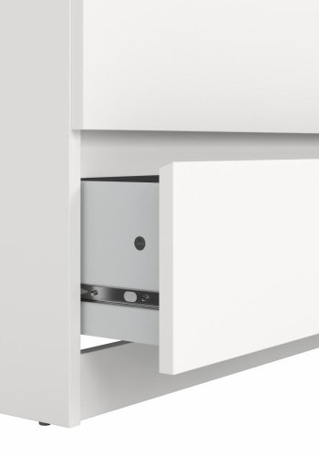 TVILUM Naia kommode, med 5 skuffer - hvit sponplate