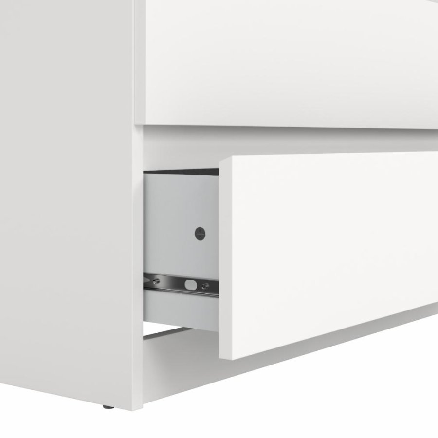 TVILUM Naia kommode, med 5 skuffer - hvit sponplate