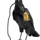 KARE DESIGN Animal Crow bordlampe - matt sort polyresin og kobber aluminium