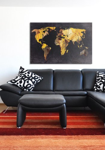 ARTGEIST Hvis verden var en �rken... - Verdenskort med �rkentema - Flere st�rrelser