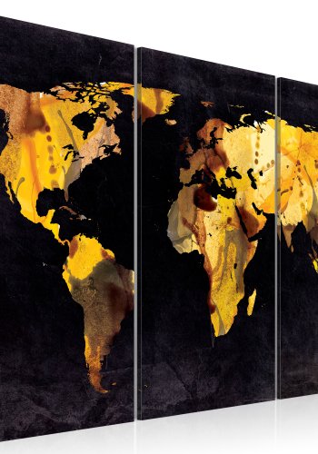 ARTGEIST - Hvis verden var en �rken... Verdenskort med tema, 3-delt - Flere st�rrelser