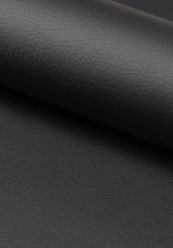 ACT NORDIC Benson Schreibtischstuhl, mit Armlehnen, Rollen, Dreh- und Kippfunktion – schwarzes PU und Chromstahl