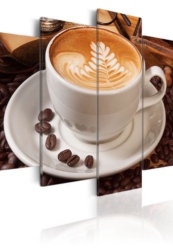 ARTGEIST Coffee in the morning - Billede af en kop kaffe trykt p lrred - Flere strrelser