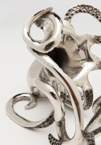 KARE DESIGN Octopus flaskeholder - slv aluminium