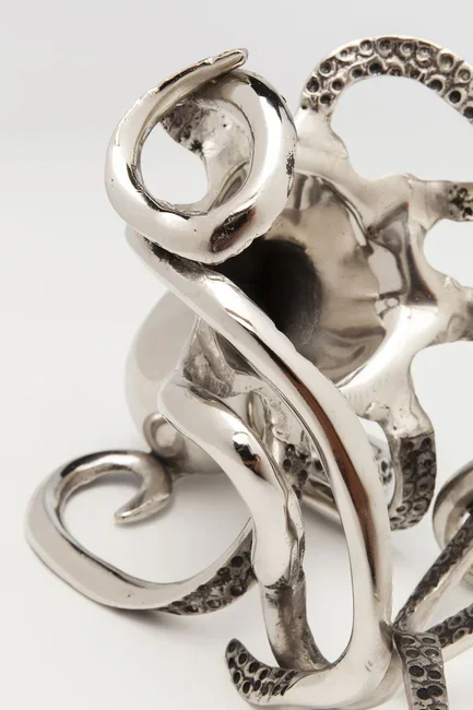 KARE DESIGN Octopus flaskeholder - slv aluminium