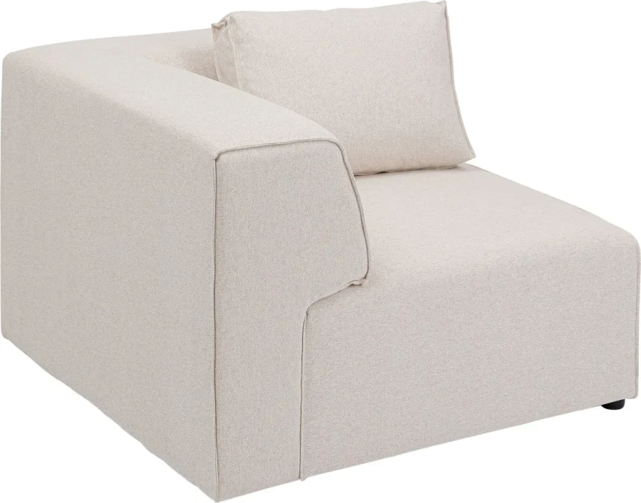 KARE DESIGN Infinity Corner Elements Cream Right modul - creme polyester og polypropylen