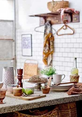 BLOOMINGVILLE Jala kurv, naturlig, rotting, sett med 2