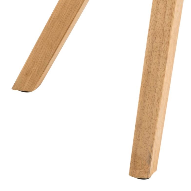 ACT NORDIC Dima Esszimmerstuhl - dunkelgrauer Stoff und Naturkautschukholz