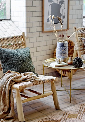 BLOOMINGVILLE Noore Sockelkerzenhalter, Natur, Mango