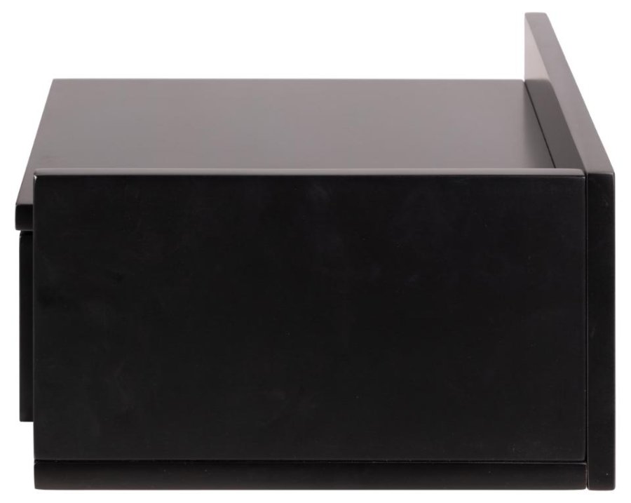 ACT NORDIC Ashlan vghngt natbord, m. 1 skuffe, vendbar - sort MDF (40x32)