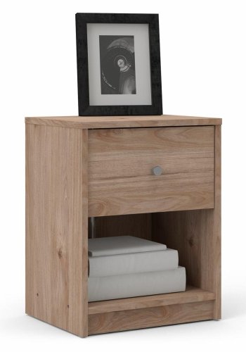 TVILUM May natbord, m. 1 rum og 1 skuffe - natur folie og plastik (37,9x30,1)