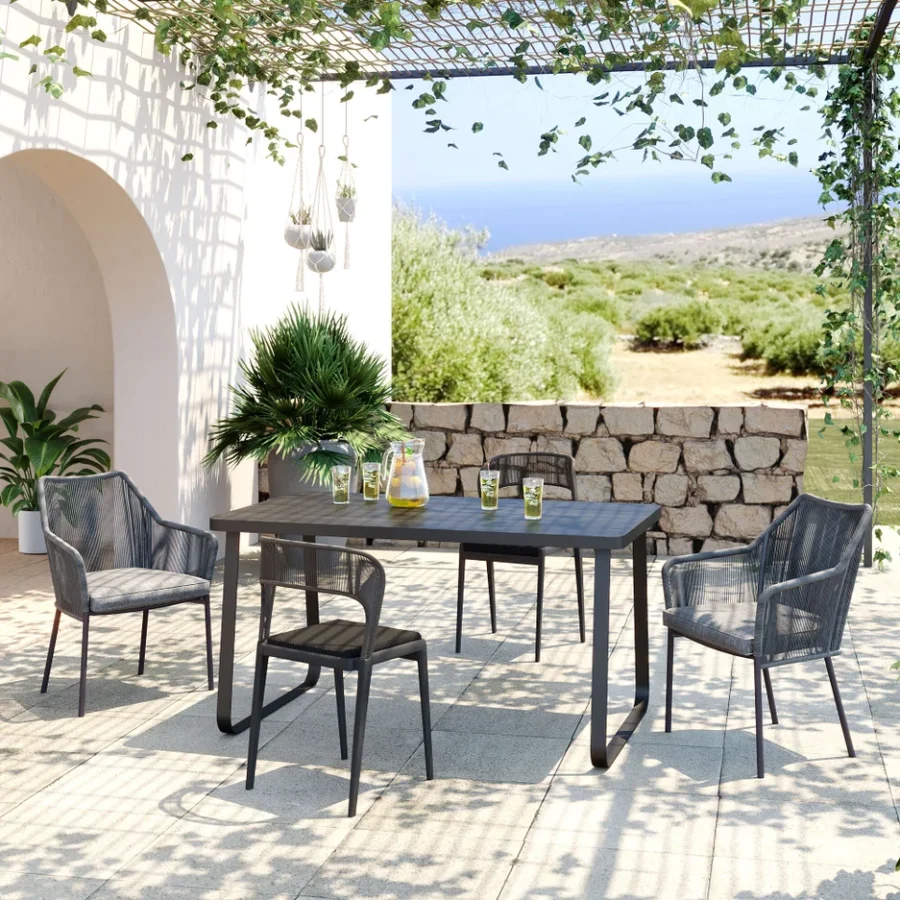 KARE DESIGN Santos havebord, rektangulr - aluminium (143x83)