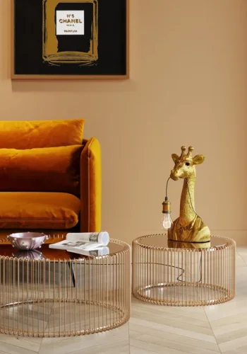 KARE DESIGN Animal Giraffe bordlampe - guld polyresin