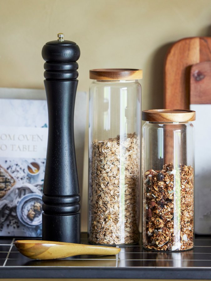 BLOOMINGVILLE Aronas Peberkvrn, Sort, Gummitr