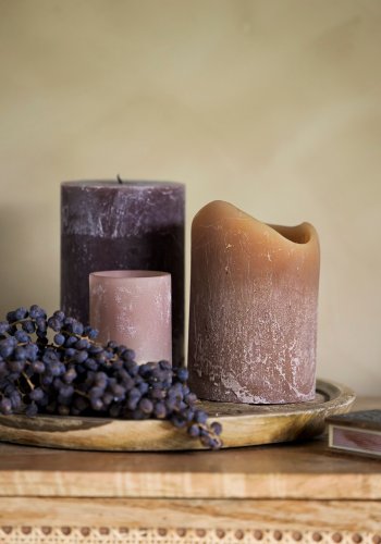 BLOOMINGVILLE Rustikale Kerze, Natur, Kerosin