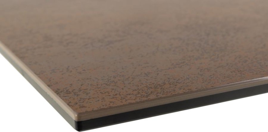 ACT NORDIC Heaven spisebord, rektangulrt - rustbrun keramikk og sort stl (200x100)