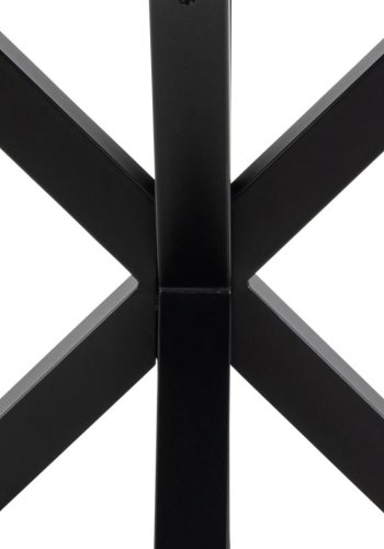 ACT NORDIC Heaven Esstisch, rund – weiße Keramik und schwarzer Stahl (119)